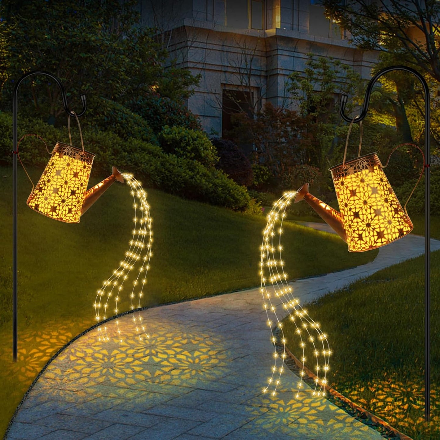 Solar Watering Can with Lights (Sunflower)