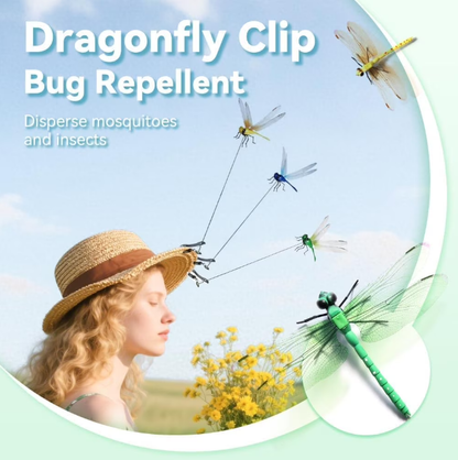Dragonfly Clips to Keep Bugs Away, Realistic 3D Dragon Fly Clip Bug Repellent, Clip on Dragonfly for Bugs Repellent, Multicolor Waterproof Dragon Fly Clips for Hat Garden Decor Outside (8Pcs)