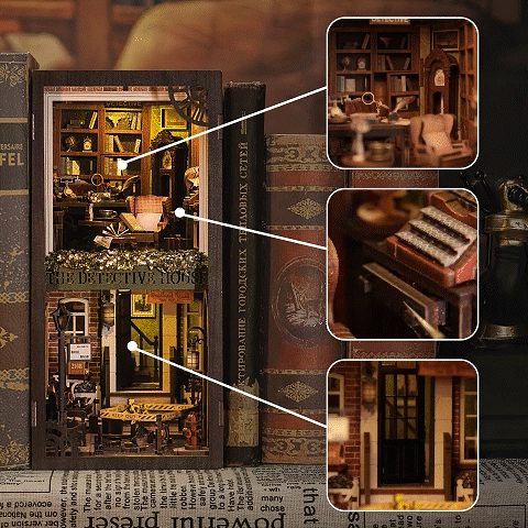 Lysliv DIY Book Nook Kit | Rose Detective Agency