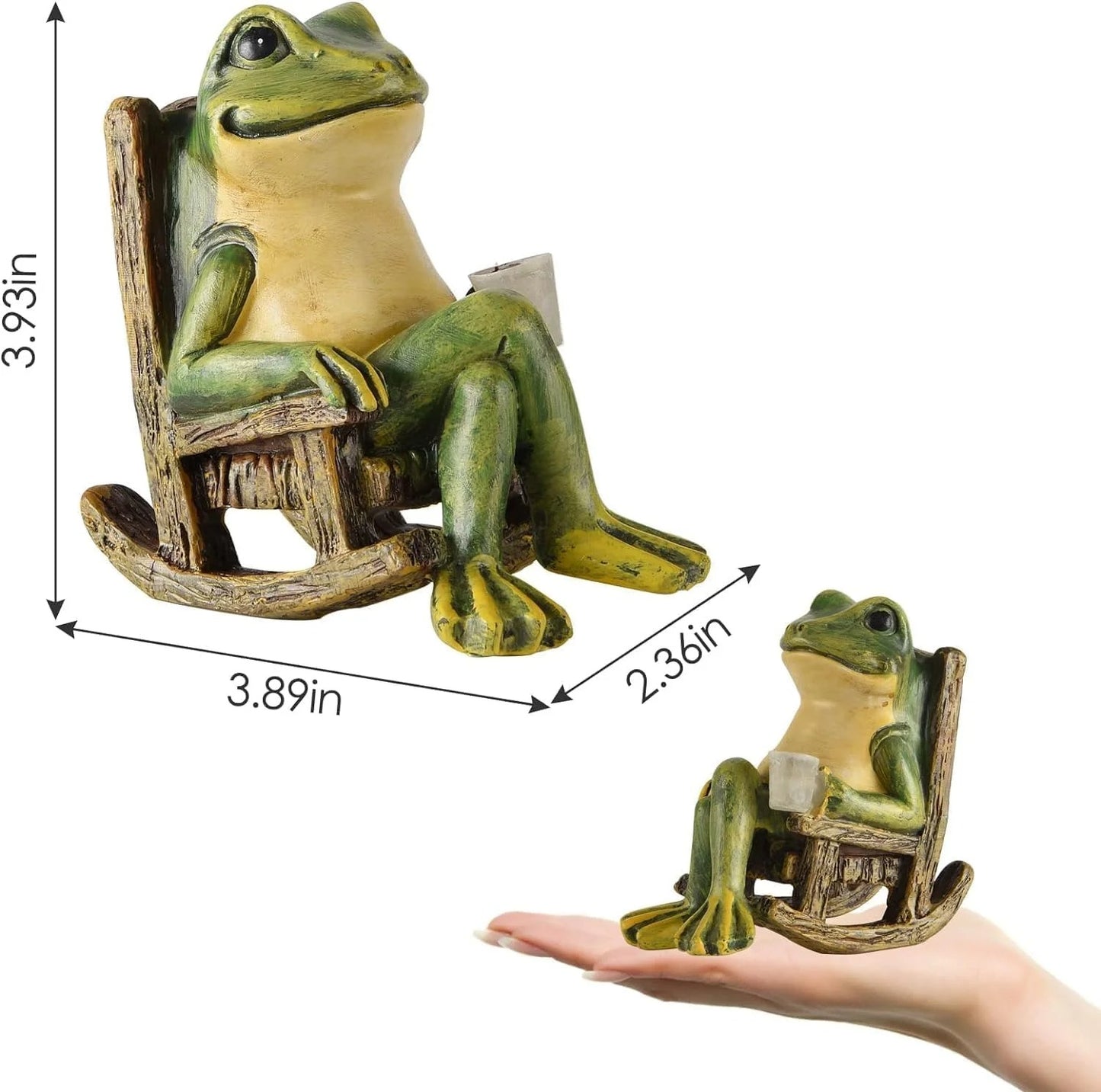 Miniature Frog Garden Statue