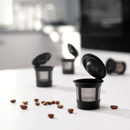 4 Reusable K Cups for Keurig Coffee Makers,Universal Eco-Friendly and Easy to Clean Reusable K Cups,K-Compact for Keurig 2.0 & 1.0 Brewers