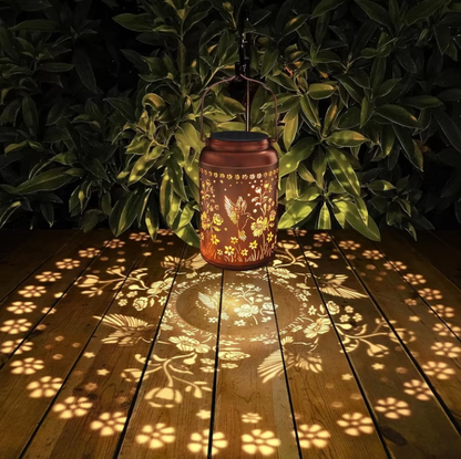 Solar Lanterns Outdoor Waterproof Hummingbird Garden Decor Gifts for Women Mom Grandma Hanging Solar Lights Metal Solar Decoration Outside for Yard, Patio,Backyard,Porch