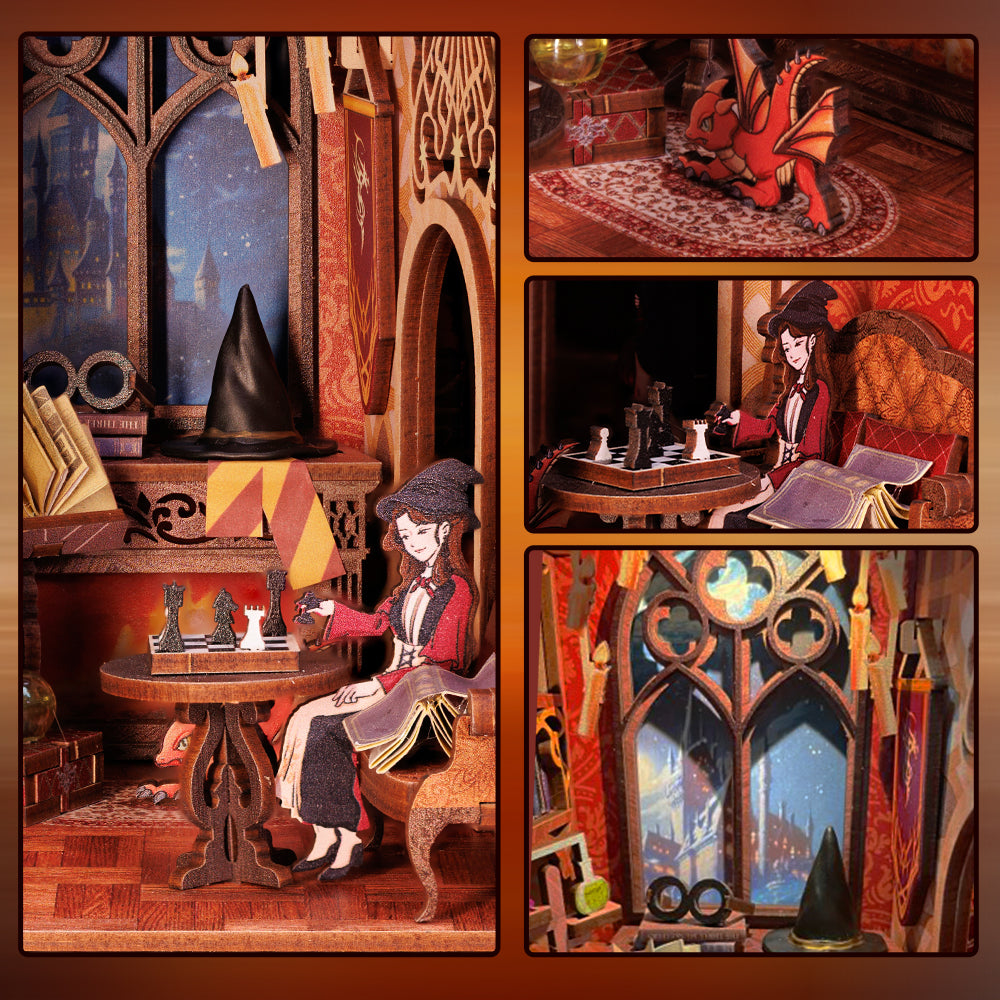 Lysliv DIY Book Nook Kit | Flame Common Room