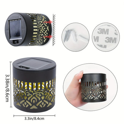Solar Fence Lights Mandala Pattern