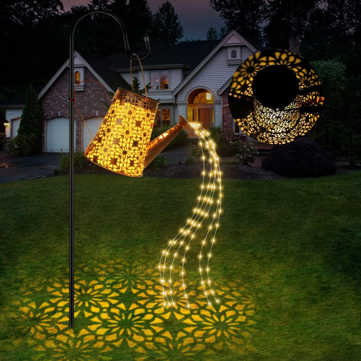 Solar Watering Can with Lights (Sunflower)