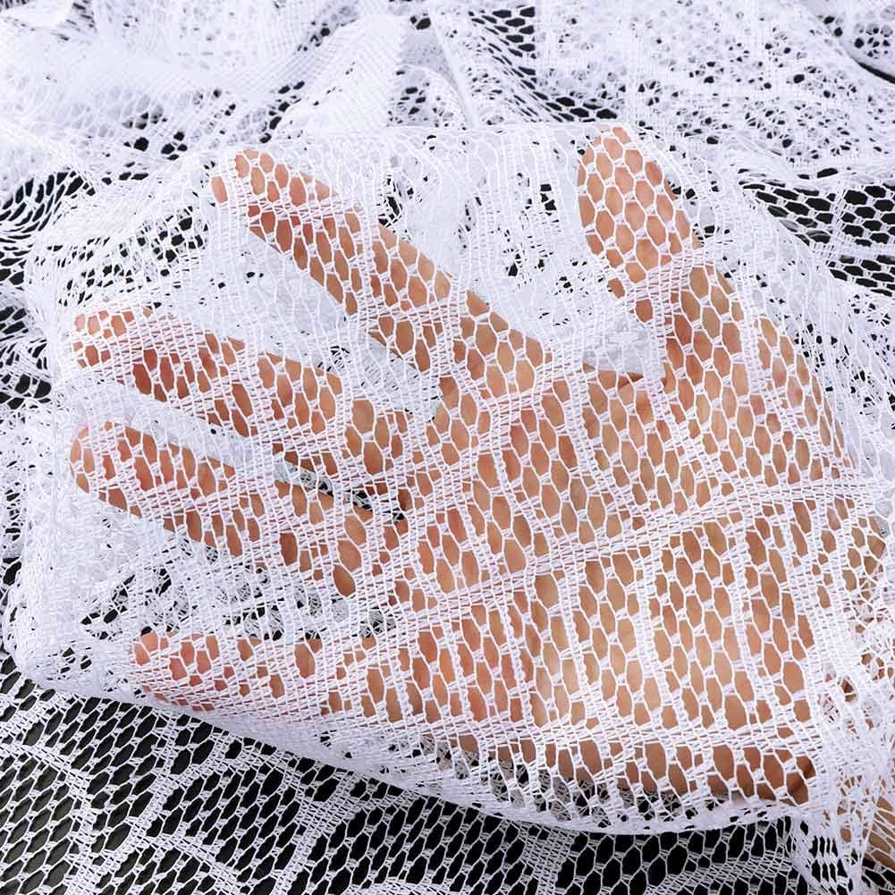 Lysliv Black Lace Spiderweb Halloween Decoration