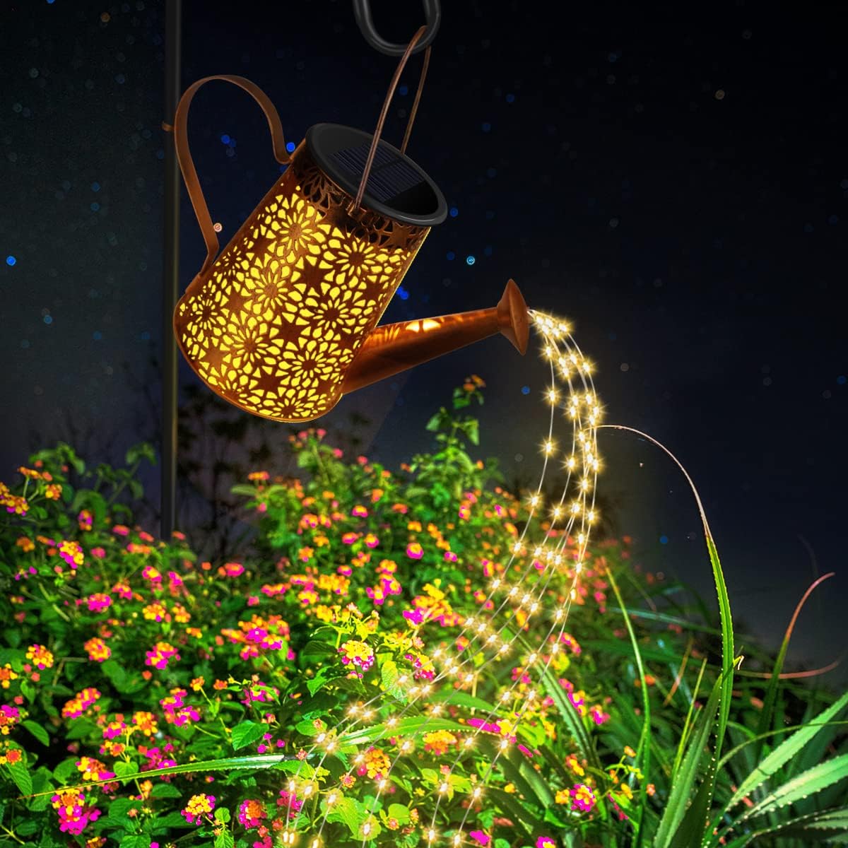 Solar Watering Can with Lights (Sunflower)