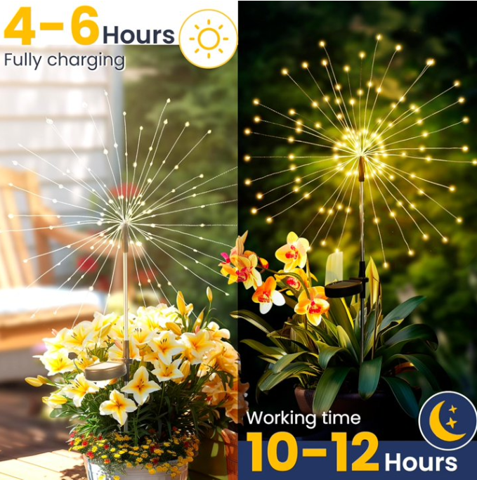 Solar Firework Garden Decor Lights-120/2