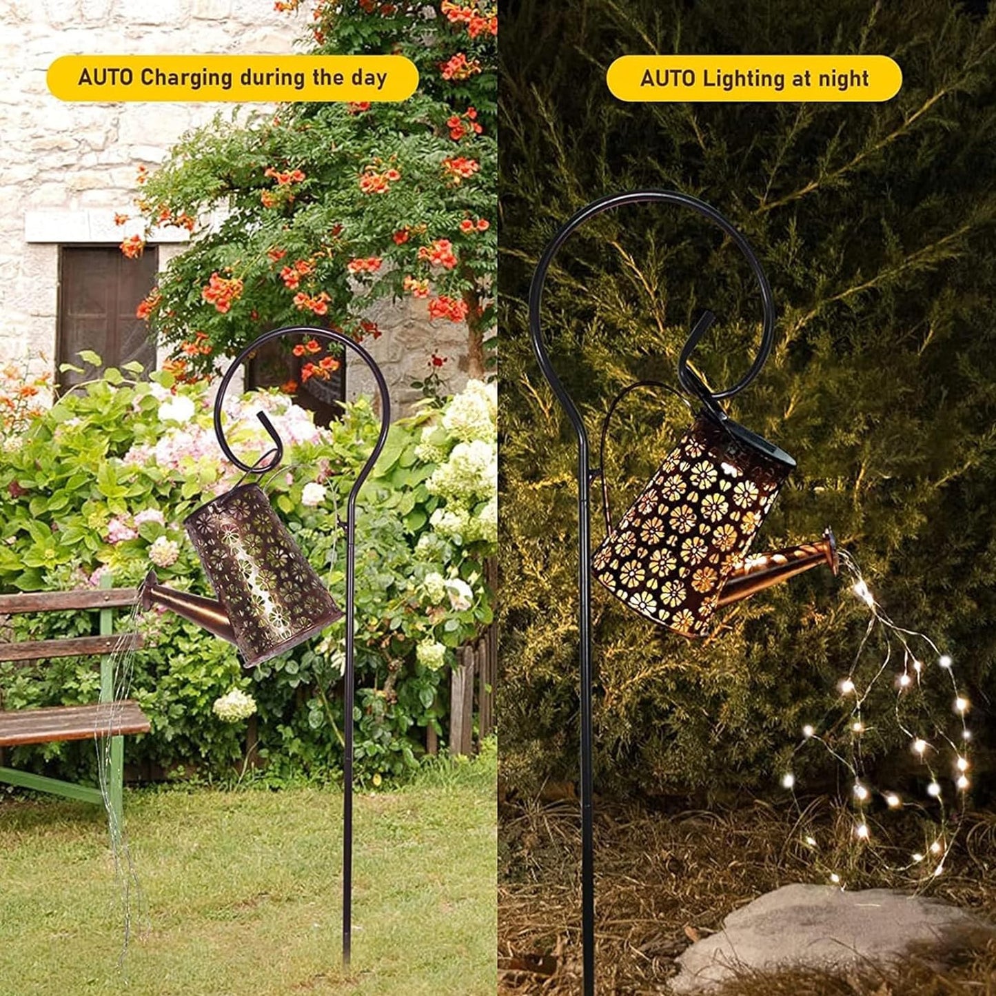 Solar Watering Can Light (Daisy)