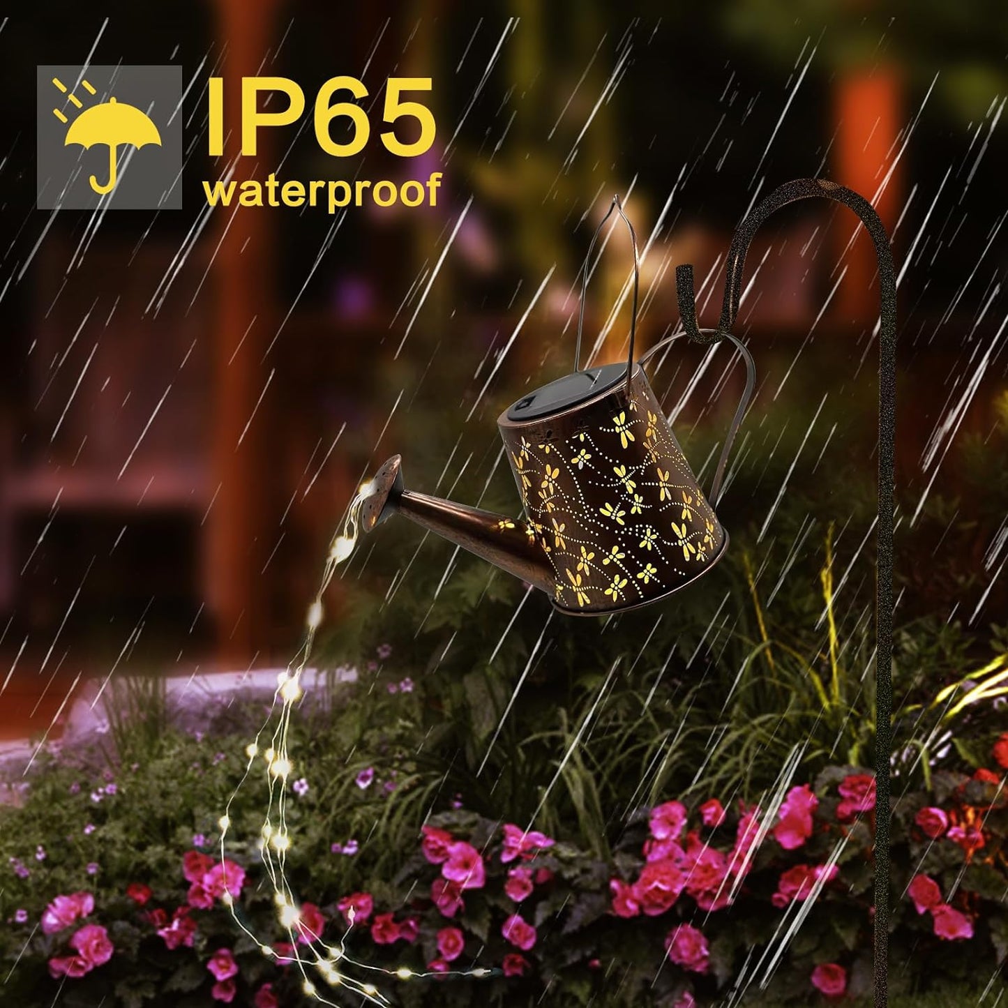 Solar Watering Can Outdoor Lights (Dragonfly)