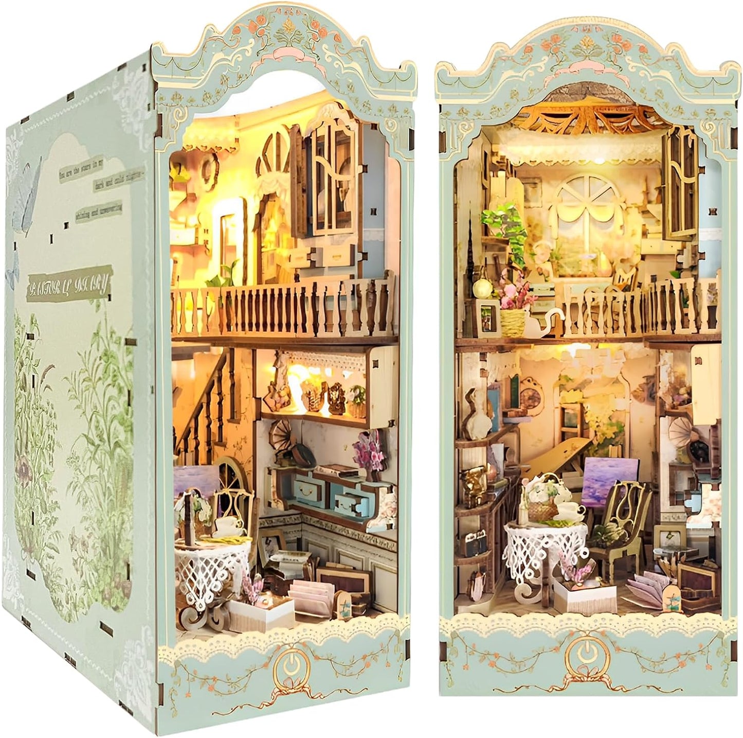 Lysliv Book Nook Kit - DIY Doll House Booknook