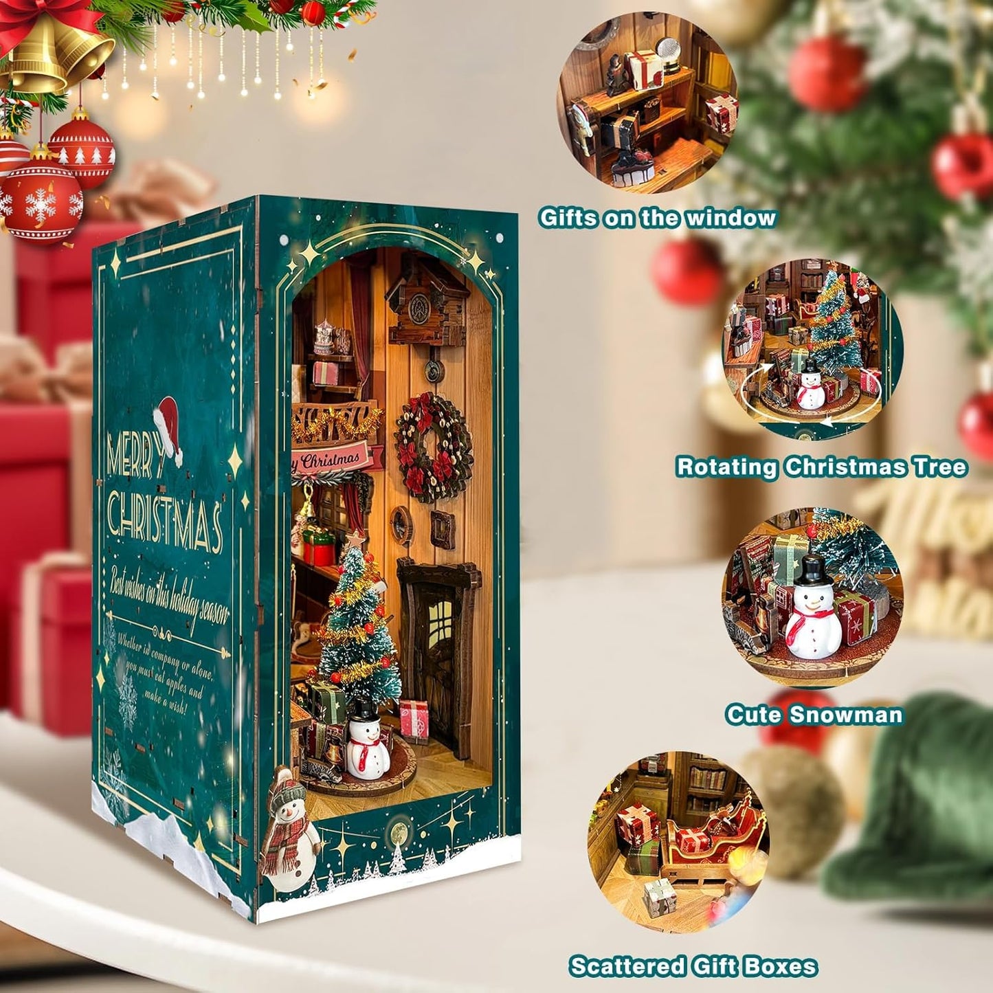 Lysliv Book Nook Kit - DIY Miniature House Kit for Adults