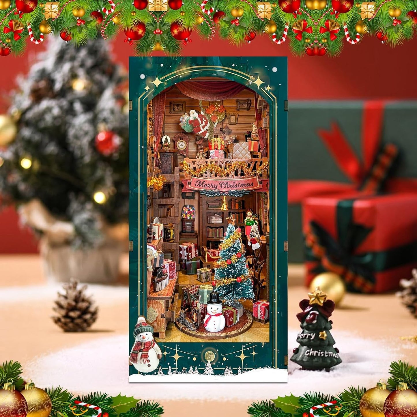 Lysliv Book Nook Kit - DIY Miniature House Kit for Adults
