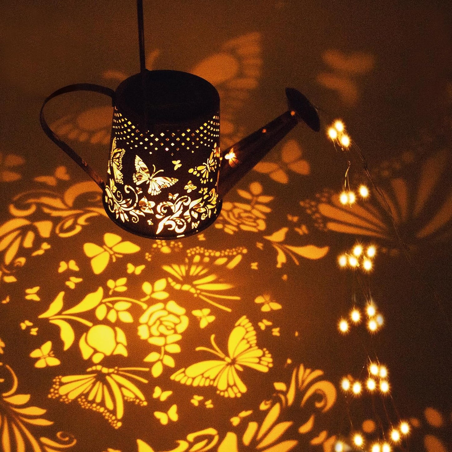 Solar Watering Can Outdoor Lights (Butterfly)