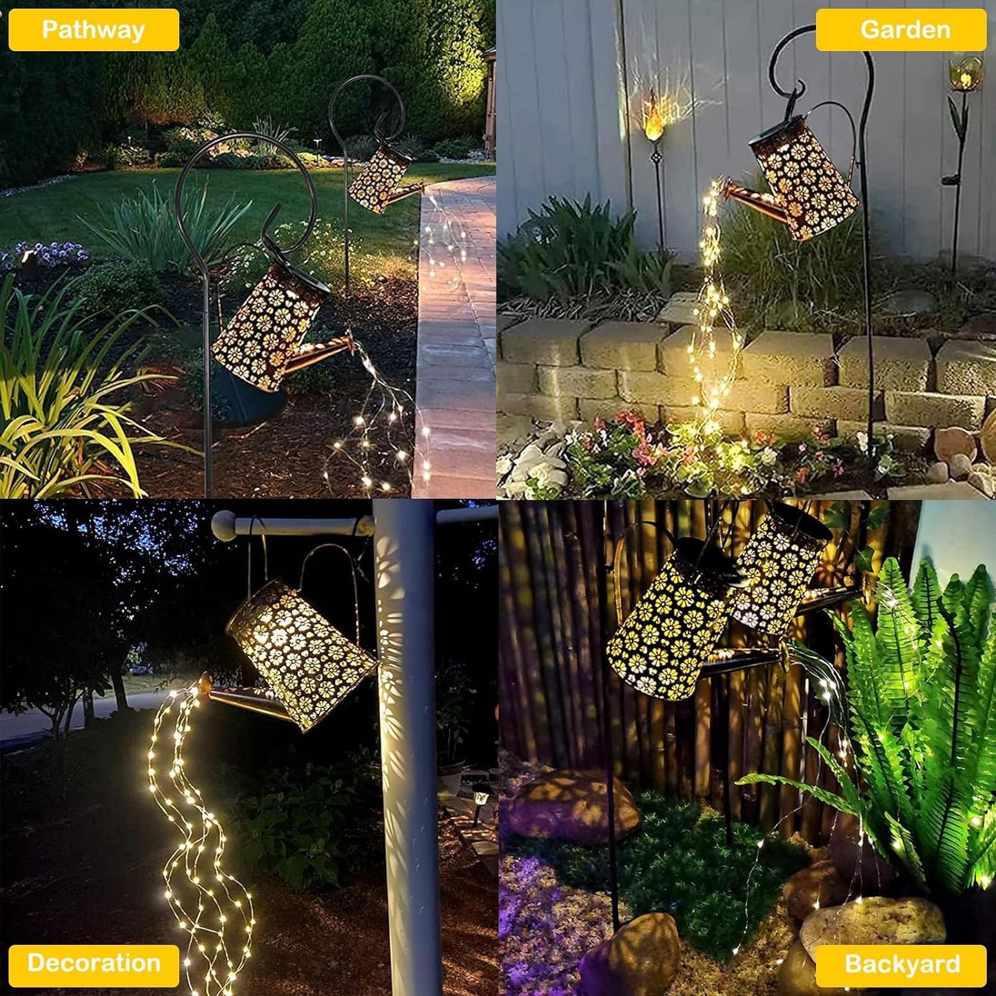Solar Watering Can Light (Daisy)
