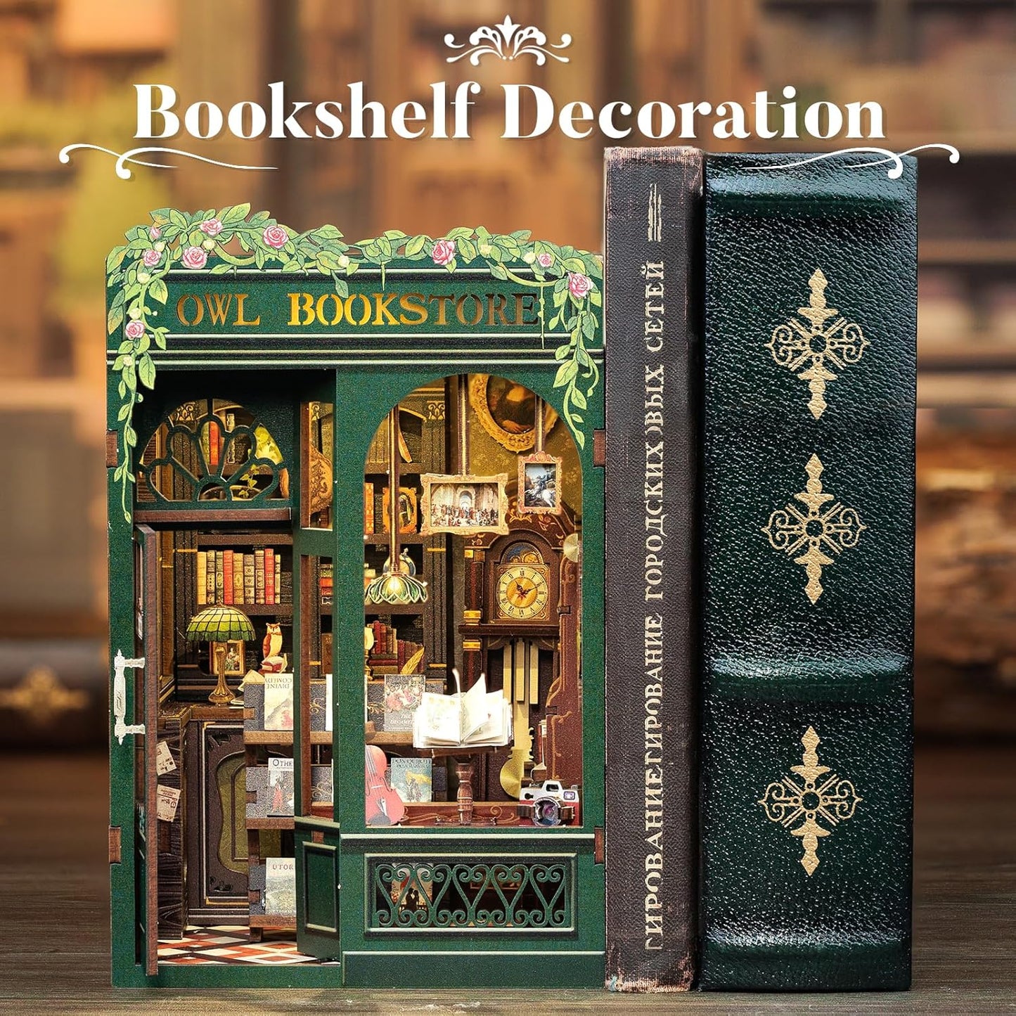 Lysliv Book Nook Kit - DIY Miniature House Kit for Adults