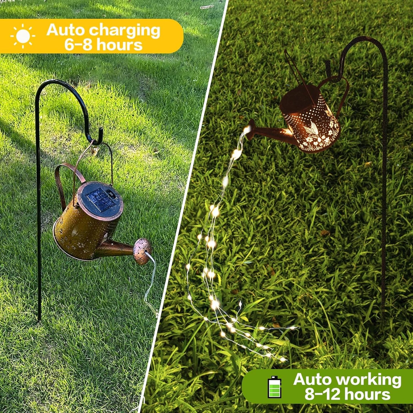 Solar Watering Can Outdoor Lights (Butterfly)