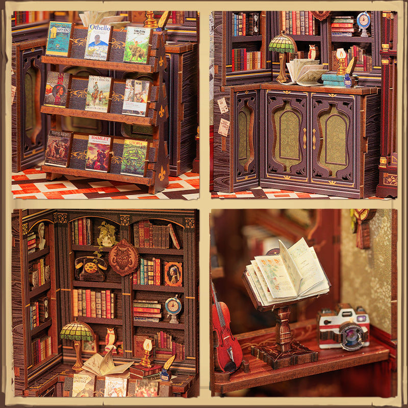 Lysliv DIY Book Nook Kit | Owl Bookstore