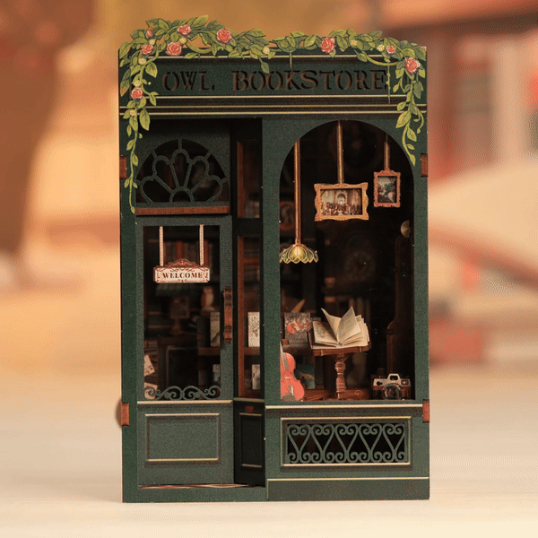 Lysliv DIY Book Nook Kit | Owl Bookstore