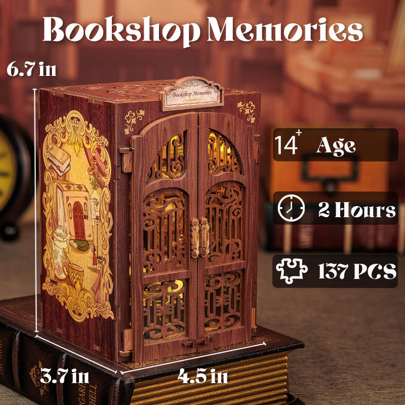 Lysliv DIY Book Nook Kit | Bookshop Memories