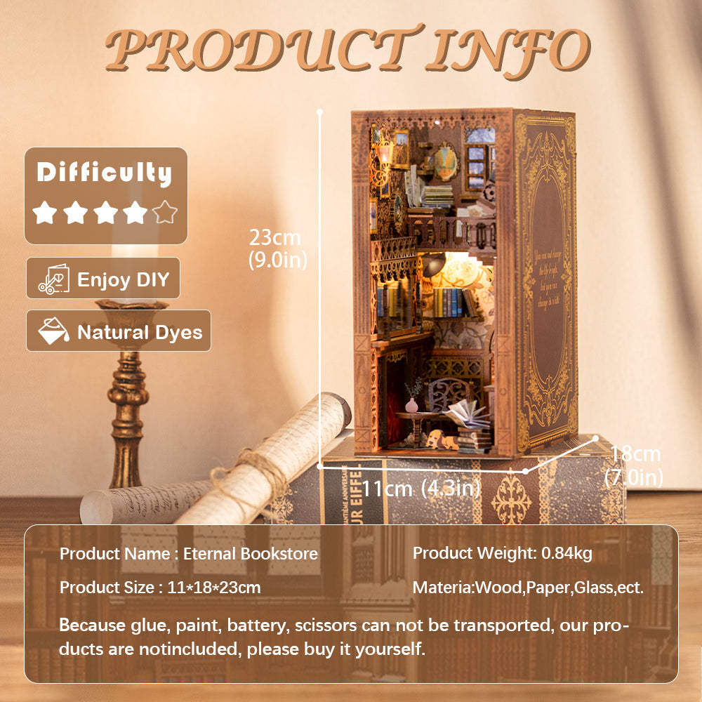 Lysliv DIY Book Nook Kit | Eternal Bookstore